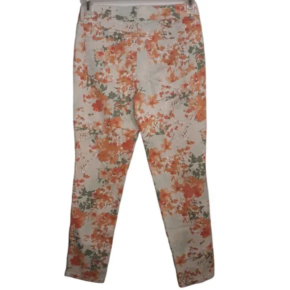 📤Slimming skinny ankle floral jeans, Bristol - Picture 6 of 11